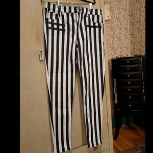 Blackheart Stingerette Striped Skinny Jeans
